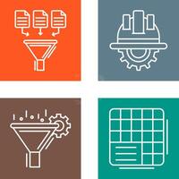 Data Collection and Engineering Icon vector