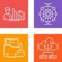 Consulting and Automated Icon vector