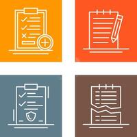 Medical Examination List and Check Up List Icon vector