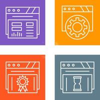 Dashboard and Browser Icon vector