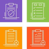 Today to Done Check List and Checkmark Icon vector