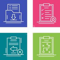 Save List and Task List Icon vector