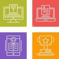 Quiz and Registration Icon vector
