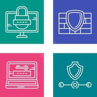 Password and Firewall Icon vector