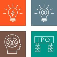 Light Bulb and Light Bulb Icon vector