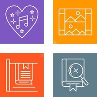 Music and Gallery Icon vector