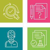 Research and Question Icon vector