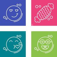 Smirk and Candy Icon vector