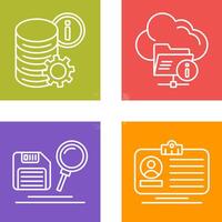 data and folder Icon vector