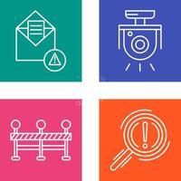 Spam and Security Camera Icon vector