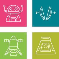 robot and playload Icon vector