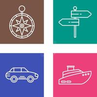 Compass and Direction Icon vector