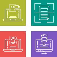 Call and Scan Icon vector