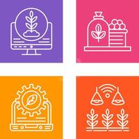 Plant and Harvest Icon vector