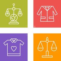 International Law and Suit Icon vector