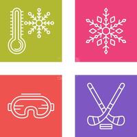 Snow Flake and Cold Icon vector