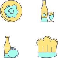 Breakfast and Bear Icon vector