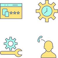 Website Promotion and Time Optimization Icon vector