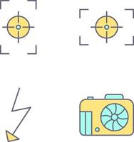 focus vertical and focus horizontal Icon vector