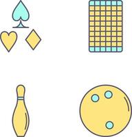 card suits and card backward Icon vector