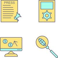 Press Releases and Management Icon vector