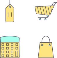 deals and shopping cart Icon vector