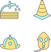 water hose and cone Icon vector