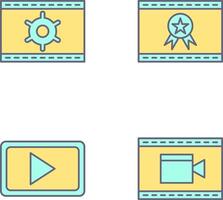 Web Optimization and Web Award Icon vector