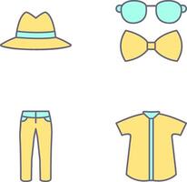 Hat and Hipster Style Icon vector