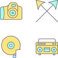 Camera and Arrows Icon vector