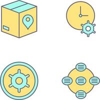 Tracking Services and Time Optimization Icon vector