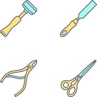 Sledgehmmer and Chisel Icon vector