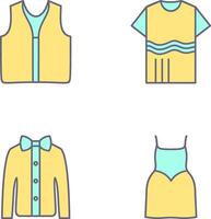 Swimming Vest and Accessory Icon vector