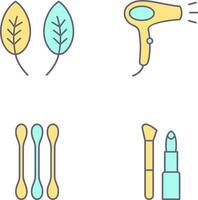 Herb and Hair removal Icon vector