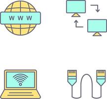 Sharing Systems and World Wide Icon vector