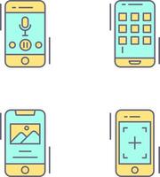 Voice Record and Device Icon vector