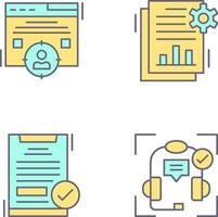 Target Audience and SEO Report Icon vector