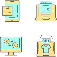 Package and Searching Icon vector
