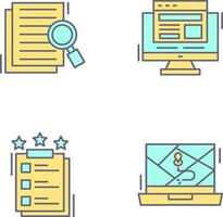 Details Looking and Adaptive Icon vector