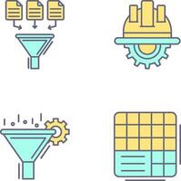 Data Collection and Engineering Icon vector