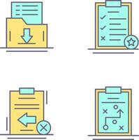 Save List and Task List Icon vector