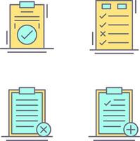 Today to Done Check List and Checkmark Icon vector