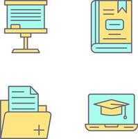 Board and Book Icon vector