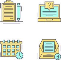 Contract and Question Icon vector