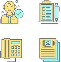 Hire and Check List Icon vector