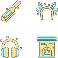 Thermometer and Headband Icon vector