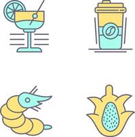 Martini and Coffee Cup Icon vector