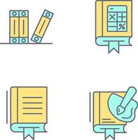 Archive and Mathematics Icon vector