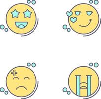 Starstruck and Flirty Icon vector