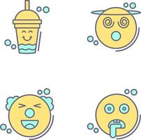 Drink and Dizzy Icon vector